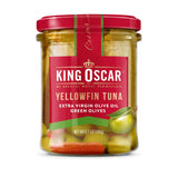 King Oscar, Yellowfin Tuna, Extra Virgin Olive Oil, Green Olives, 6.7 oz (190 g) - Supply Center USA