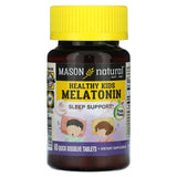 Mason Natural, Healthy Kids Melatonin, Ages 4 & Up, Fruity, 60 Tablets - Supply Center USA