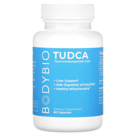 BodyBio, Tudca, Tauroursodeoxycholic Acid, 60 Capsules - Supply Center USA