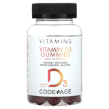 Codeage, Vitamin D3 Gummies, Strawberry, 60 Gummies - Supply Center USA