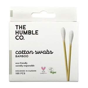 The Humble Co., Bamboo Cotton Swabs, White, 100 Swabs - HealthCentralUSA