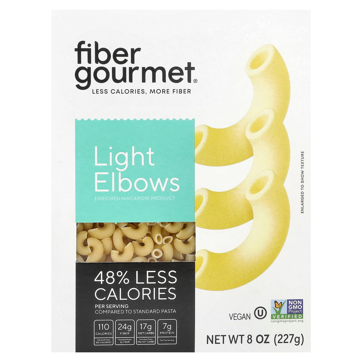 Fiber Gourmet, Light Elbows, 8 oz (227 g) - Supply Center USA