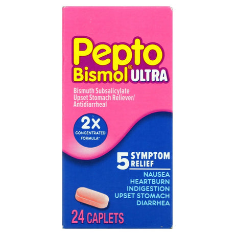 Pepto Bismol, Pepto Bismol Ultra, 24 Caplets - Supply Center USA