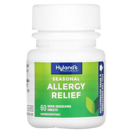 Hyland's Naturals, Seasonal Allergy Relief, 60 Quick-Dissolving Tablets - Supply Center USA