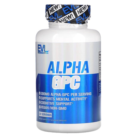 EVLution Nutrition, Alpha GPC, 60 Veggie Capsules - Supply Center USA