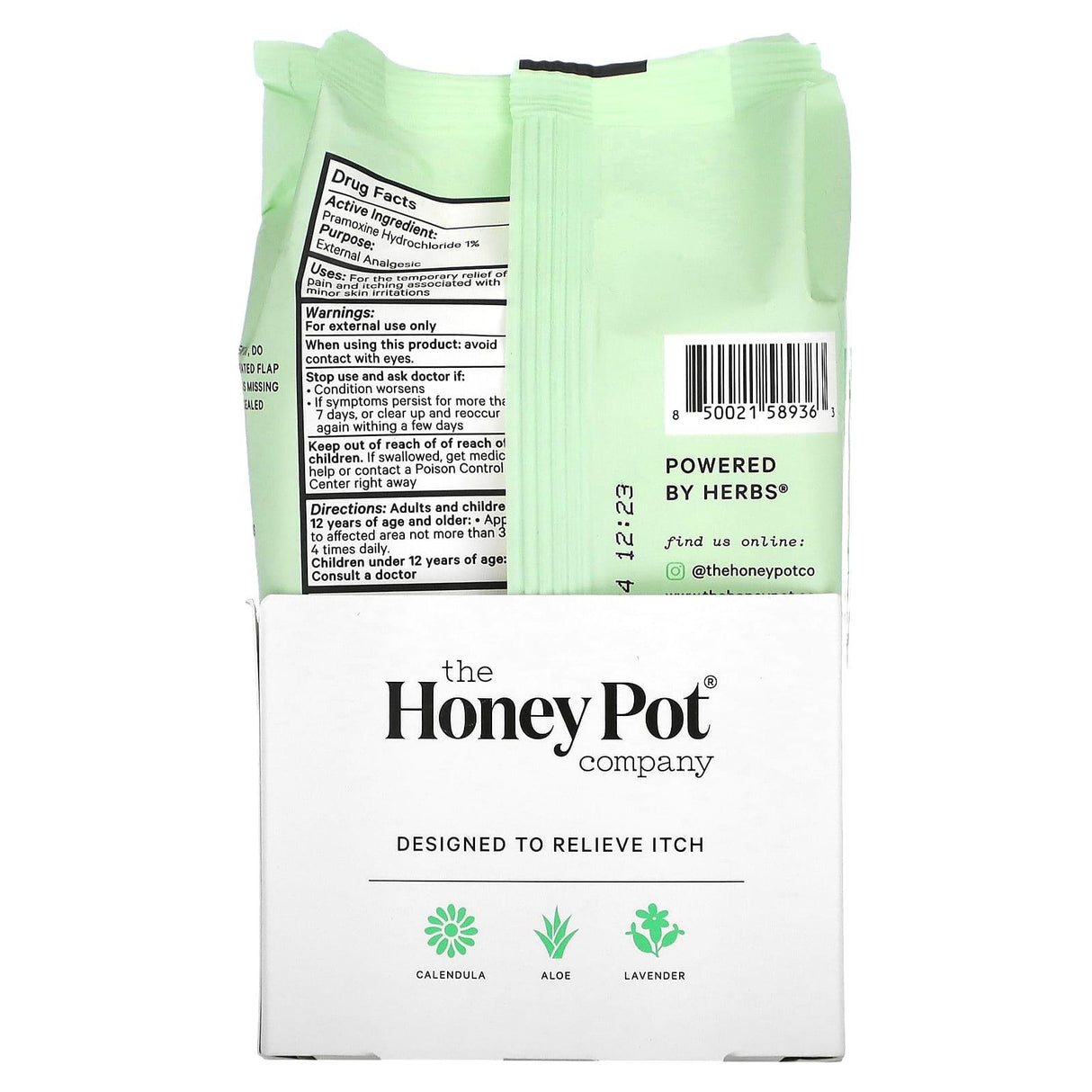 The Honey Pot Company, Anti-Itch Soothing Wipes , 30 Count - Supply Center USA