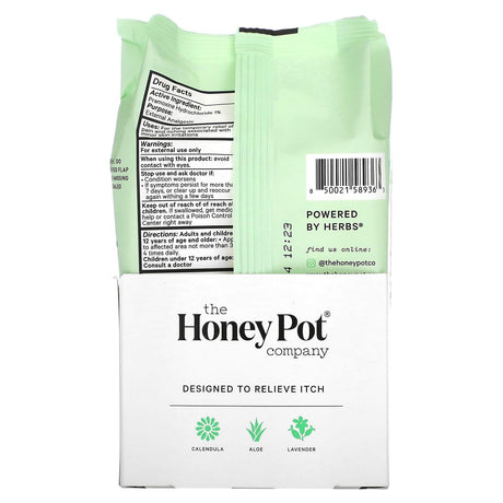 The Honey Pot Company, Anti-Itch Soothing Wipes , 30 Count - Supply Center USA