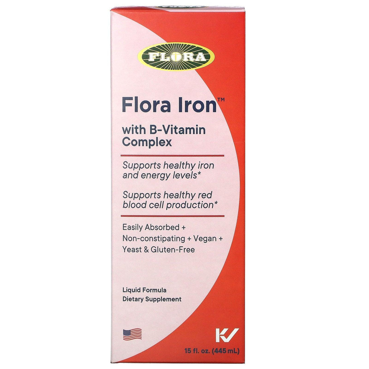 Flora, Iron with B-Vitamin Complex, 15 fl oz (445 ml) - Supply Center USA