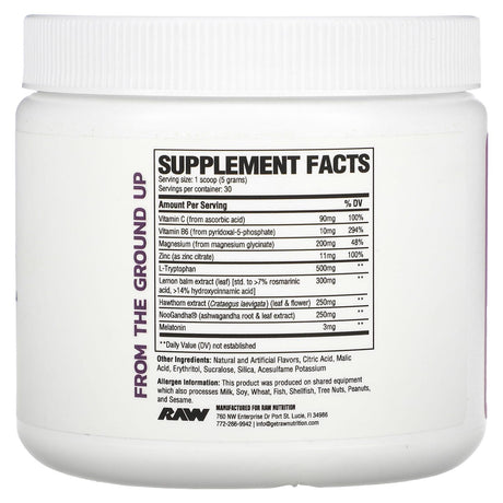 Raw Sport Supplement Company LLC, Sleep, Mixed Berry, 5.29 oz (150 g) - Supply Center USA