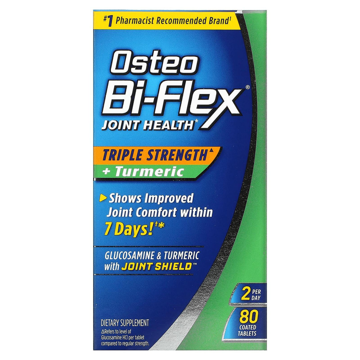 Osteo Bi-Flex, Joint Health, Triple Strength + Turmeric, 80 Coated Tablets - Supply Center USA