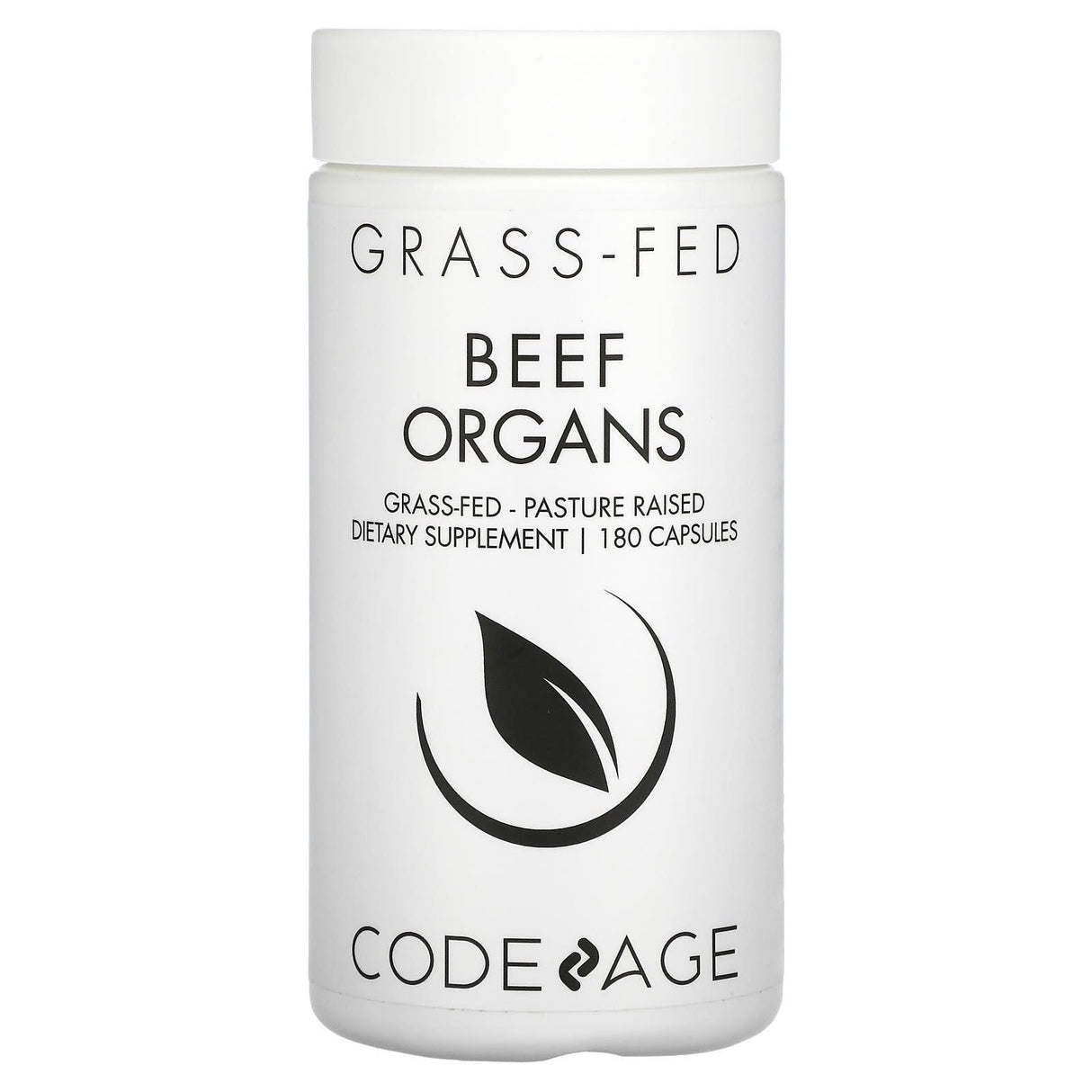 Codeage, Grass-Fed Beef Organs, Pasture-Raised, 180 Capsules - Supply Center USA