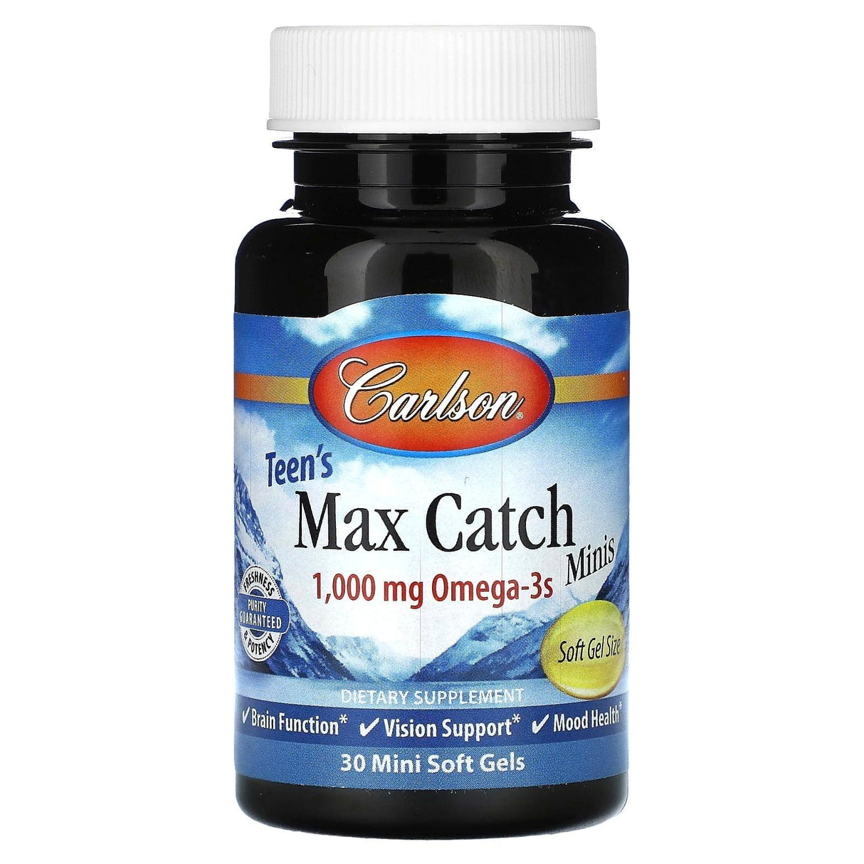 Carlson, Teen's Max Catch Minis, 500 mg, 30 Mini Soft Gels - Supply Center USA