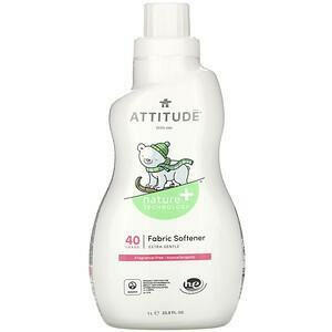 ATTITUDE, Fabric Softener, Fragrance-Free, 40 Loads, 33.8 fl oz - HealthCentralUSA