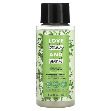 Love Beauty and Planet, Divine Definition Shampoo, Coconut Milk & White Jasmine, 13.5 fl oz (400 ml) - Supply Center USA