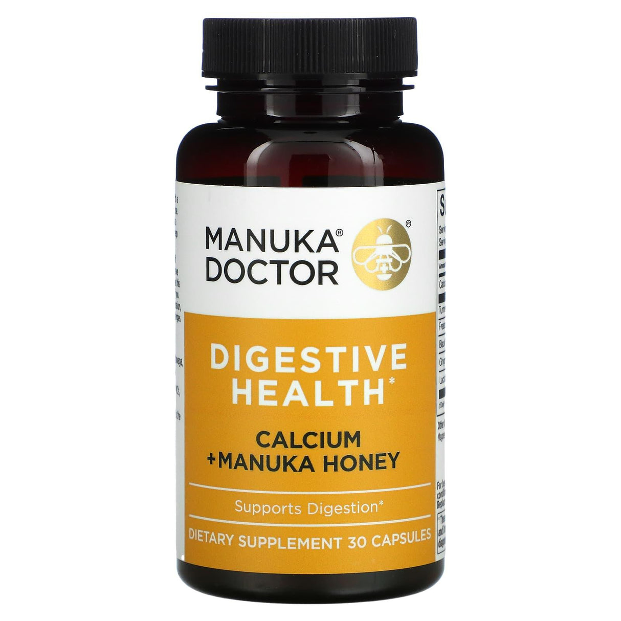 Manuka Doctor, Digestive Health, Calcium + Manuka Honey, 30 Capsules - Supply Center USA