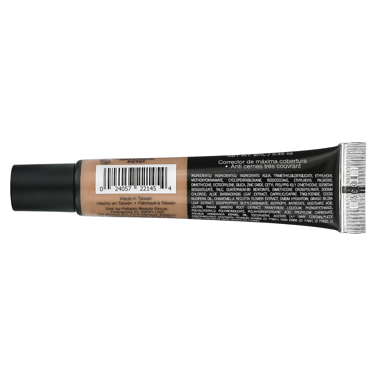 Palladio, Full-Coverage Concealer, Macchiato PCT07, 0.35 oz (9 ml) - Supply Center USA