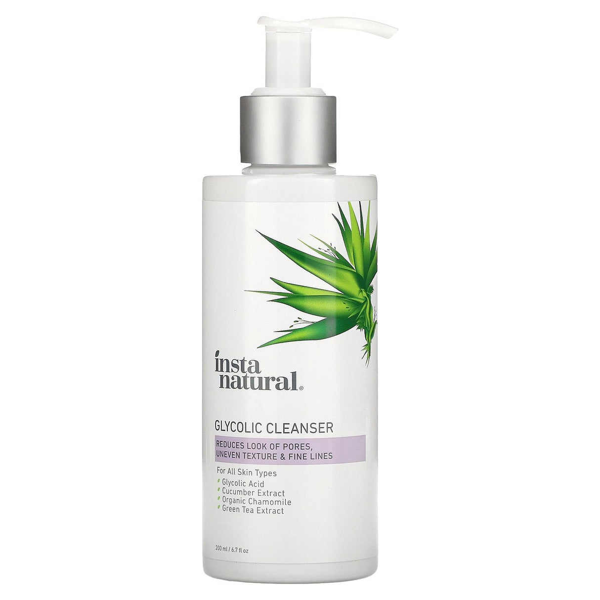 InstaNatural, Glycolic Cleanser, 6.7 fl oz (200 ml) - Supply Center USA