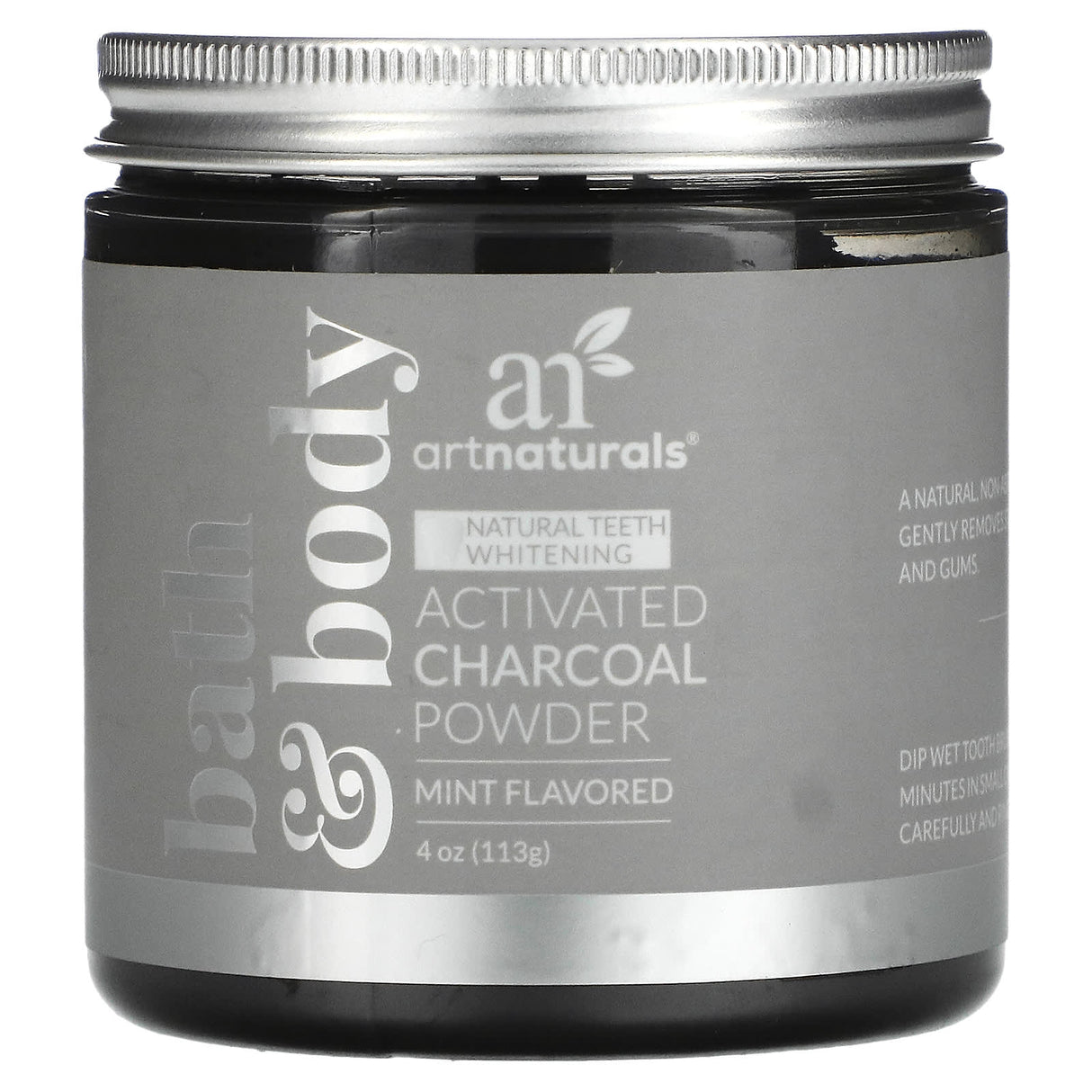 Artnaturals, Activated Charcoal Powder, Mint Flavored, 4 oz (113 g)