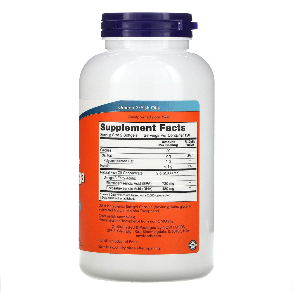 Now Foods, Molecularly Distilled Super Omega EPA, 240 Softgels - HealthCentralUSA