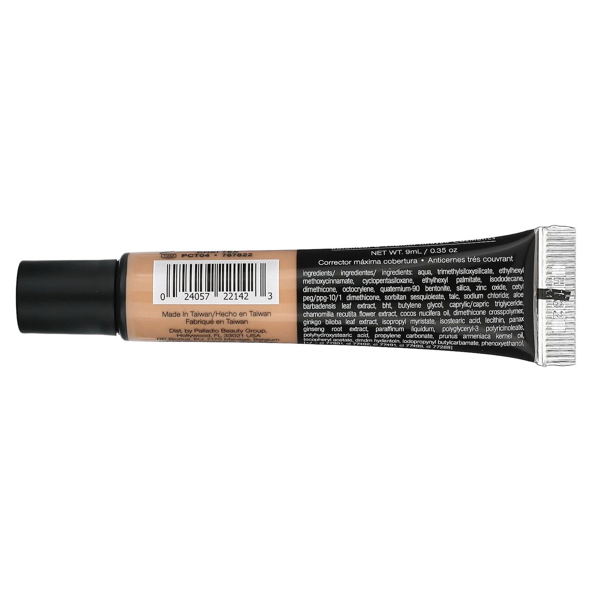 Palladio, Full-Coverage Concealer, Chai Tea PCT04, 0.35 oz (9 ml) - Supply Center USA