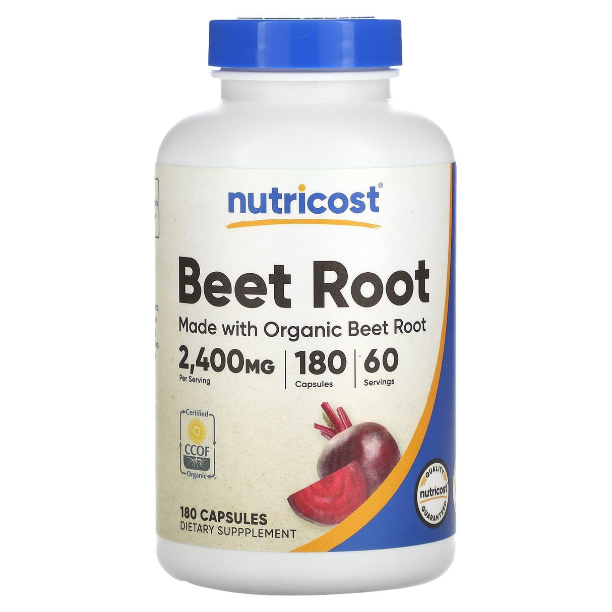 Nutricost, Beet Root, 800 mg, 180 Capsules - Supply Center USA