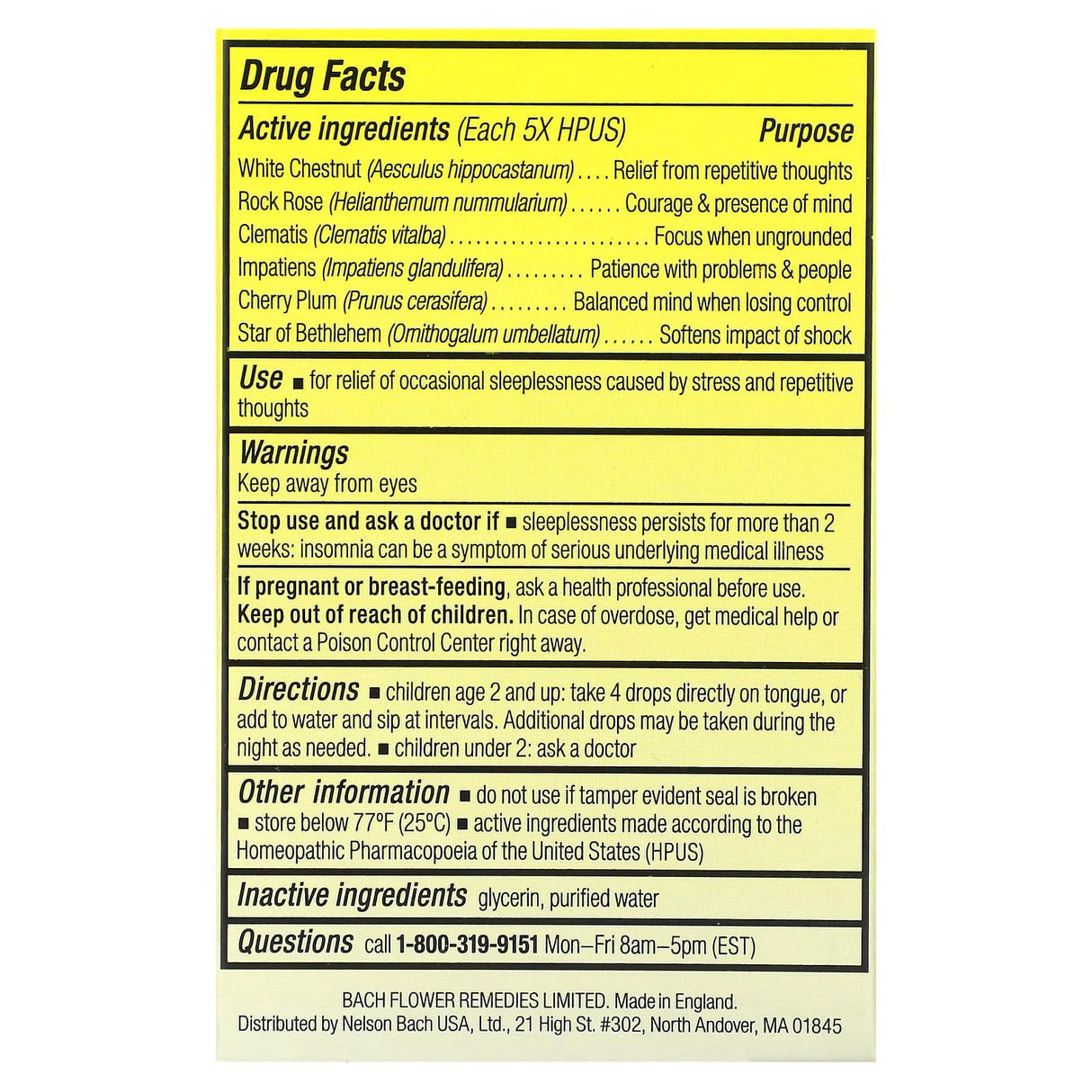 Bach, Kids, Rescue Sleep Dropper, Ages 2 & Up, Alcohol-Free, 0.35 fl oz (10 ml) - Supply Center USA