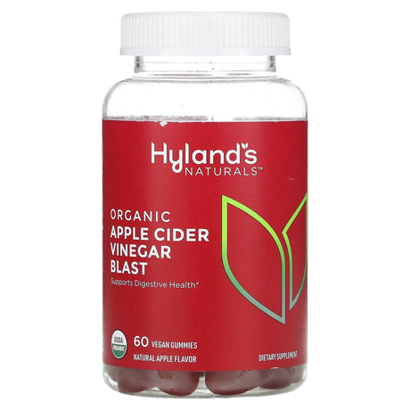 Hyland's Naturals, Organic Apple Cider Vinegar Blast Gummies, Natural Apple, 60 Vegan Gummies - Supply Center USA