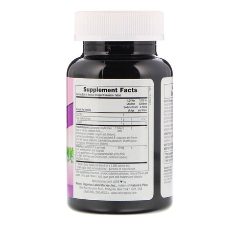 Nature's Plus, Source of Life, Animal Parade, AcidophiKidz, Children's Chewable, Natural Berry, 90 Animal-Shaped Tablets - Supply Center USA