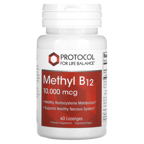 Protocol for Life Balance, Methyl B12, 10,000 mcg, 60 Lozenges - Supply Center USA