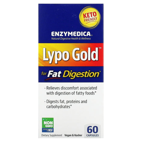 Enzymedica, Lypo Gold, For Fat Digestion, 120 Capsules - Supply Center USA