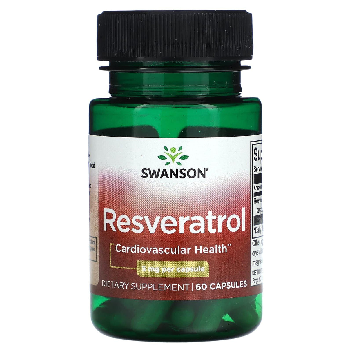 Swanson, Resveratrol, 5 mg , 60 Capsules - Supply Center USA