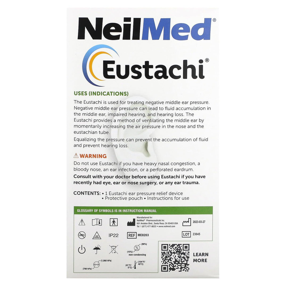 NeilMed, Eustachi, Eustachian Tube Exerciser, 1 Count - Supply Center USA