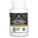 Dr. Axe / Ancient Nutrition, Women's Extra Strength Probiotics, 25 Billion CFU, 60 Capsules - Supply Center USA