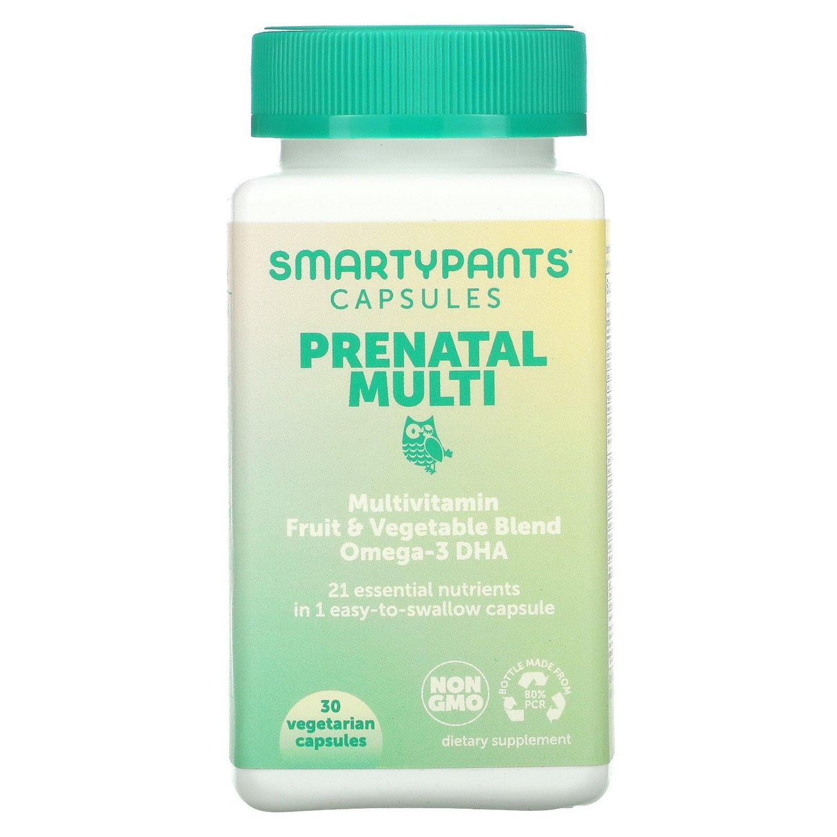 SmartyPants, Prenatal Multi, 30 Vegetarian Capsules - Supply Center USA