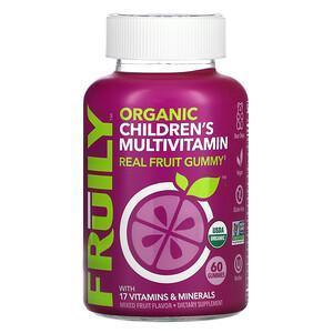 Fruily, Organic Children's Multivitamin with 17 Vitamins and Minerals, Mixed Fruit, 60 Gummies - Supply Center USA