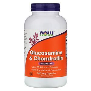 Now Foods, Glucosamine & Chondroitin, 240 Veg Capsules - Supply Center USA