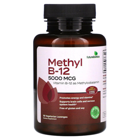 Futurebiotics, Methyl B-12, Cherry, 5,000 mcg, 90 Vegetarian Lozenges - Supply Center USA