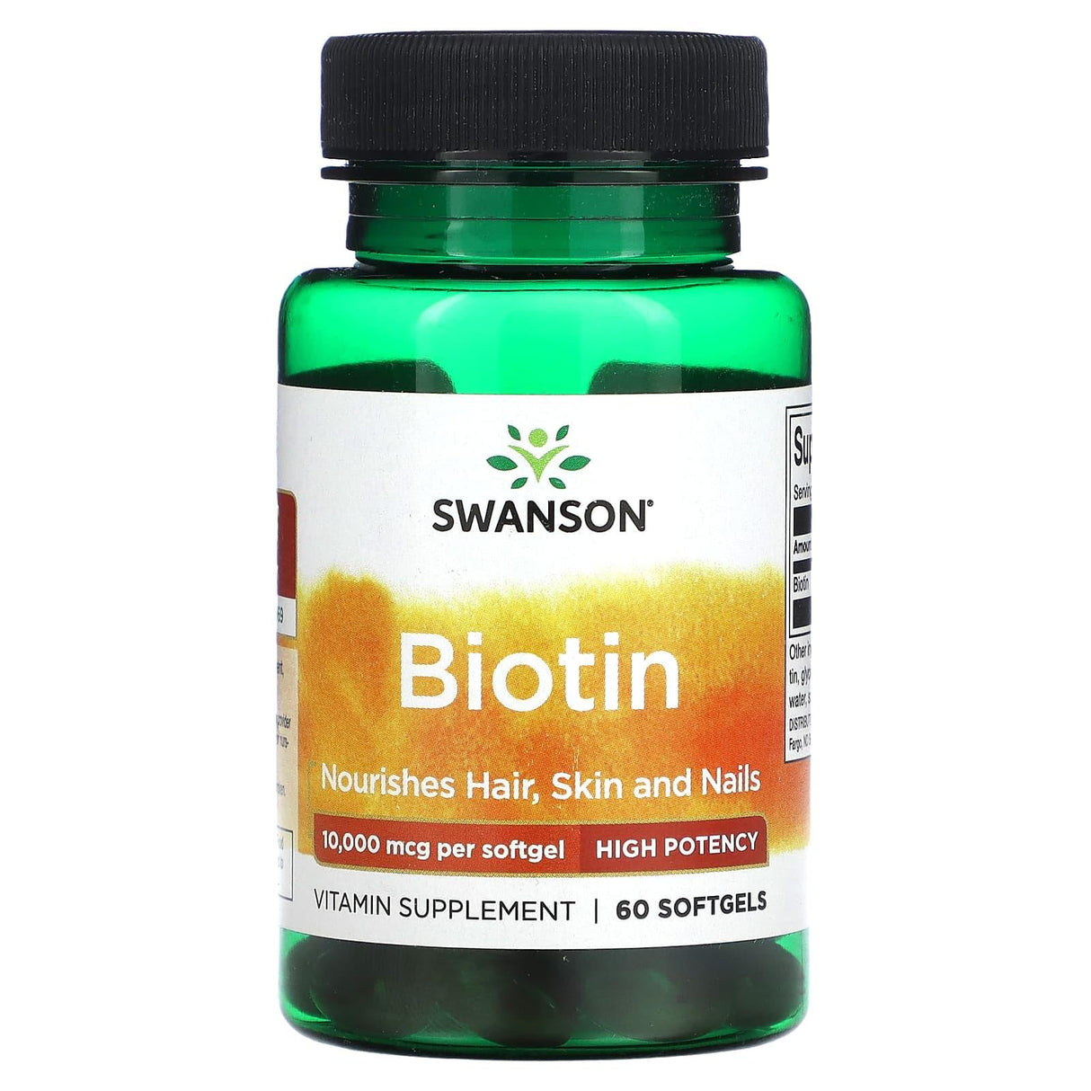 Swanson, Biotin, 10,000 mcg, 60 Softgels - Supply Center USA