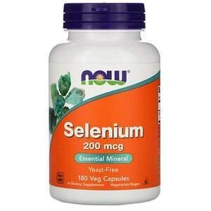 Now Foods, Selenium, 200 mcg, 180 Veg Capsules - Supply Center USA