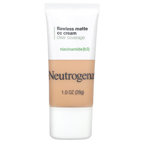 Neutrogena, Flawless Matte CC Cream, Clear Coverage, Vanilla 3.0, 1 oz (28 g) - Supply Center USA