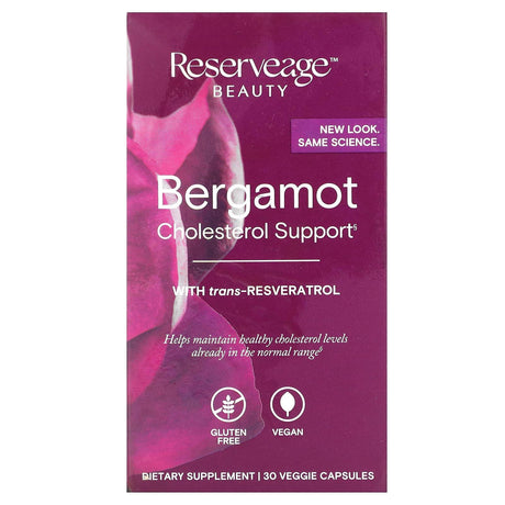 Reserveage Nutrition, Bergamot Cholesterol Support, 30 Veggie Capsules - Supply Center USA