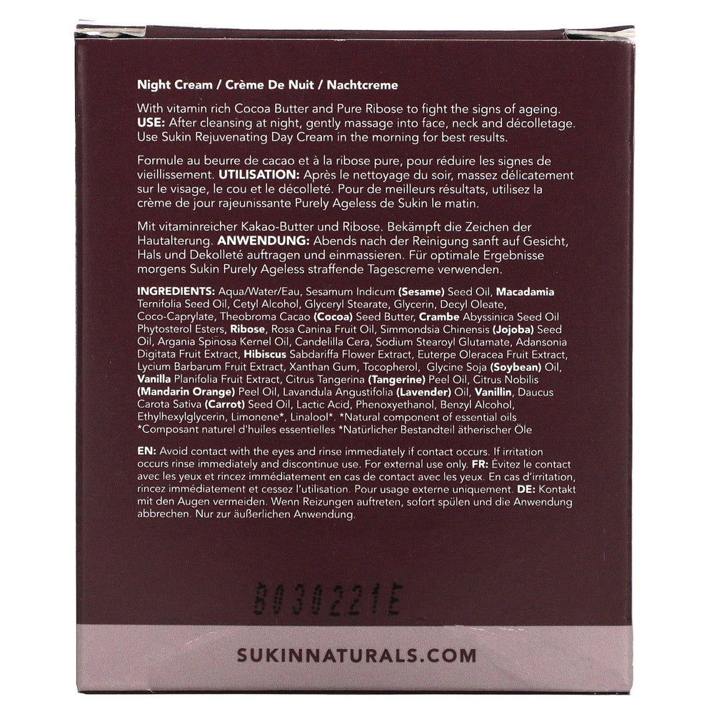 Sukin, Purely Ageless, Restorative Night Cream, 4.06 fl oz (120 ml) - HealthCentralUSA