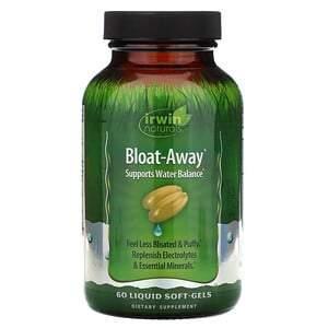 Irwin Naturals, Bloat-Away, 60 Liquid Soft-Gels - Supply Center USA