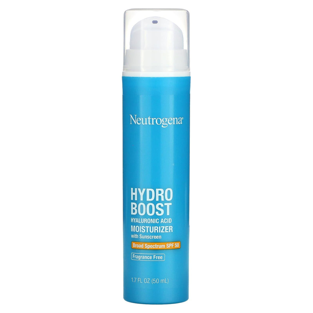 Neutrogena, Hydro Boost Hyaluronic Acid Moisturizer With Sunscreen, SPF 50, Fragrance-Free, 1.7 fl oz (50 ml) - Supply Center USA