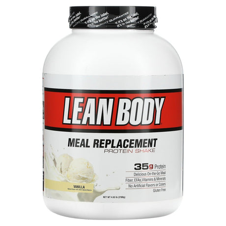 Labrada Nutrition, Lean Body, Meal Replacement Protein Shake, Vanilla, 4.63 lb (2100 g) - Supply Center USA