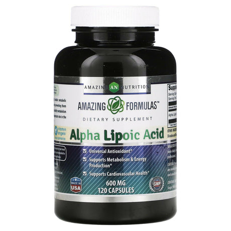 Amazing Nutrition, Alpha Lipoic Acid, 600 mg, 120 Capsules - Supply Center USA