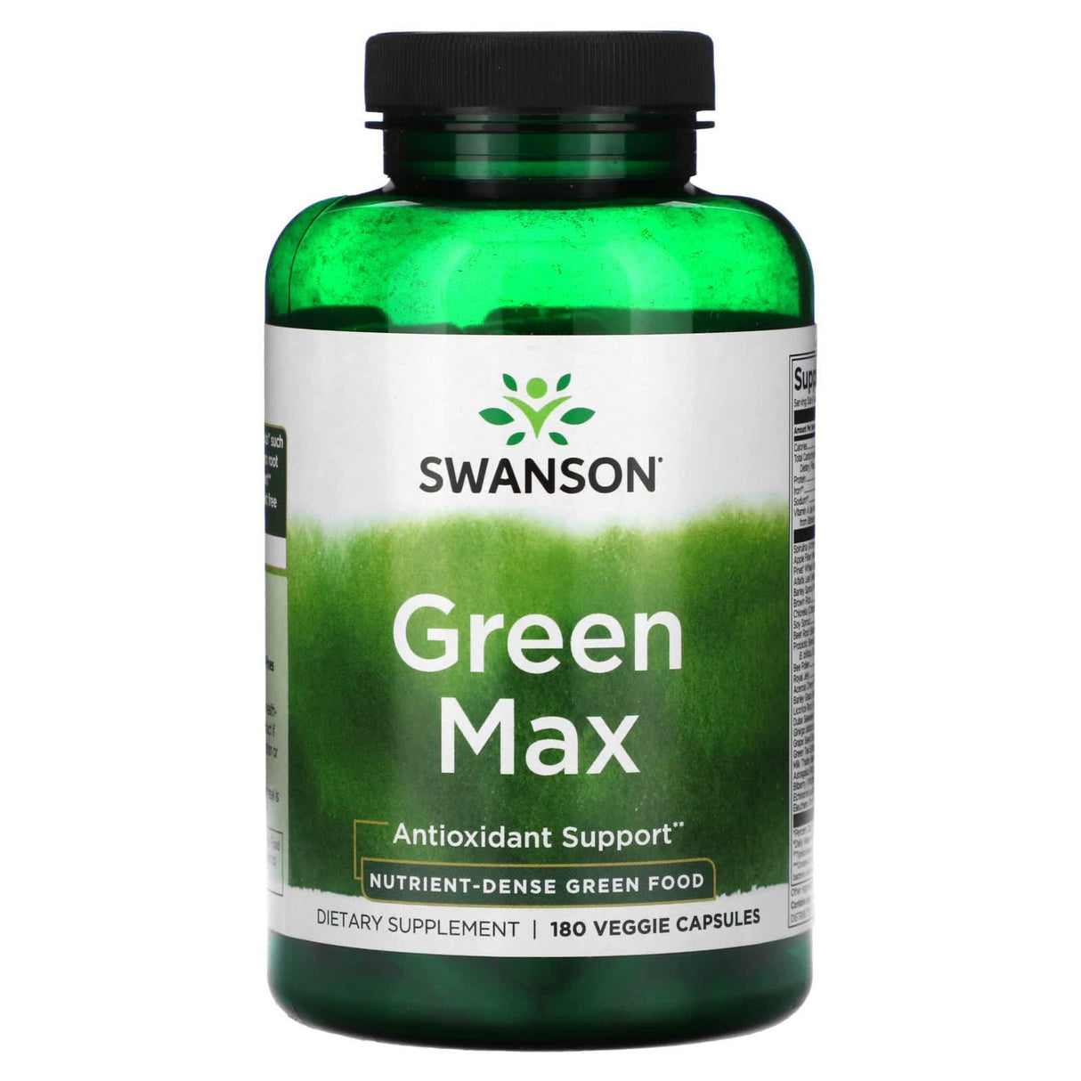 Swanson, Green Max, 180 Veggie Capsules - Supply Center USA