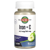 KAL, Iron + C, Apple, 90 Micro Tablets - Supply Center USA