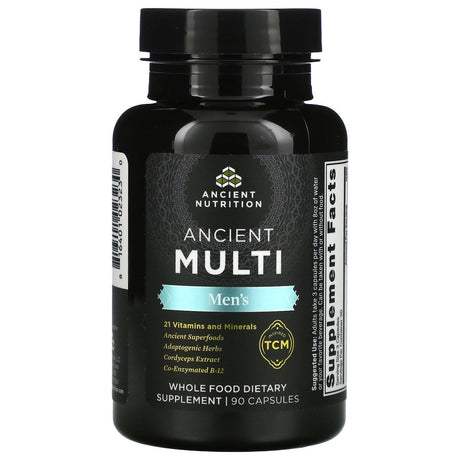 Dr. Axe / Ancient Nutrition, Ancient Multi, Men's, 90 Capsules - Supply Center USA