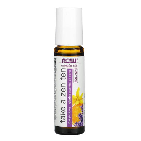 NOW Foods, Essential Oils, Take a Zen Ten Roll On, 1/3 fl oz (10 ml) - Supply Center USA